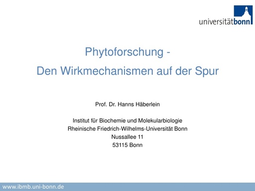 Prof Häberlein Präsentation 04 12 2013